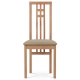 Dřevěná židle JARED, buk/potah béžový